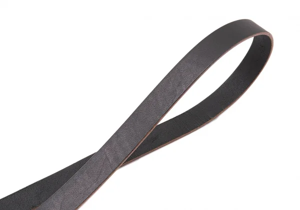 ヨウジヤマモト プールオムYohji Yamamoto POUR HOMME レザーガチャベルト  黒茶 K-101681_003