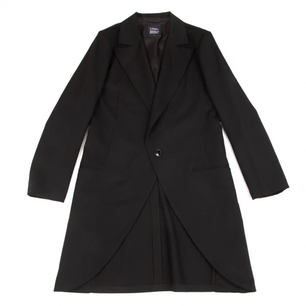リミフゥLIMI feu ウールギャバモーニングロングジャケット 黒S K-101682_002