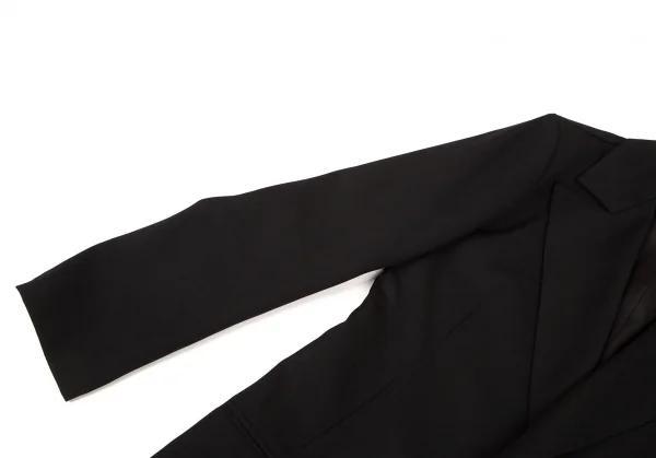 リミフゥLIMI feu ウールギャバモーニングロングジャケット 黒S K-101682_005