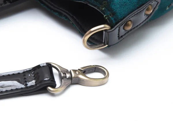 アナスイANNASUI バタフライデコ2WAYバッグ ブルーグリーン K-101694_013