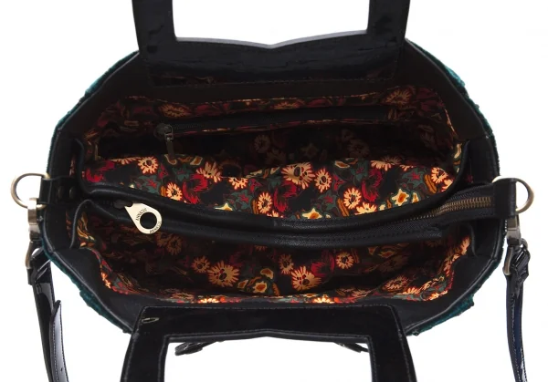 アナスイANNASUI バタフライデコ2WAYバッグ ブルーグリーン K-101694_014