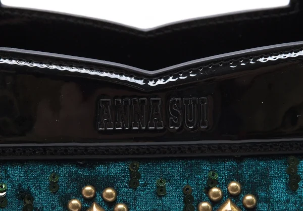 アナスイANNASUI バタフライデコ2WAYバッグ ブルーグリーン K-101694_018