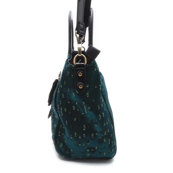 アナスイANNASUI バタフライデコ2WAYバッグ ブルーグリーン K-101694_006