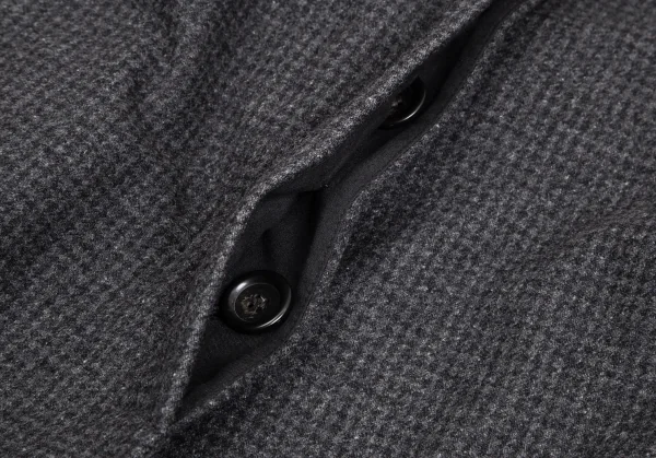 コントワーデコトニエCOMPTOIR DES COTONNIERS ハウンドトゥースフライフロントコート グレー34 K-101699_011