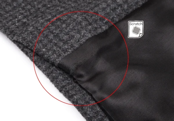 コントワーデコトニエCOMPTOIR DES COTONNIERS ハウンドトゥースフライフロントコート グレー34 K-101699_013