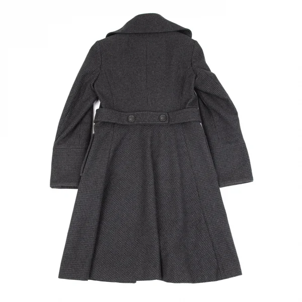 コントワーデコトニエCOMPTOIR DES COTONNIERS ハウンドトゥースフライフロントコート グレー34 K-101699_014