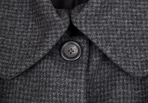 コントワーデコトニエCOMPTOIR DES COTONNIERS ハウンドトゥースフライフロントコート グレー34 K-101699_004