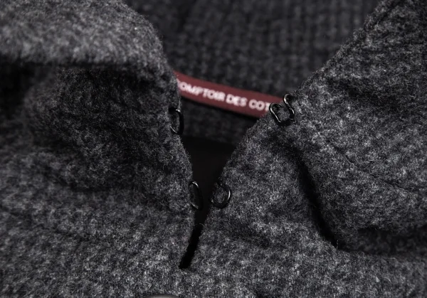 コントワーデコトニエCOMPTOIR DES COTONNIERS ハウンドトゥースフライフロントコート グレー34 K-101699_005