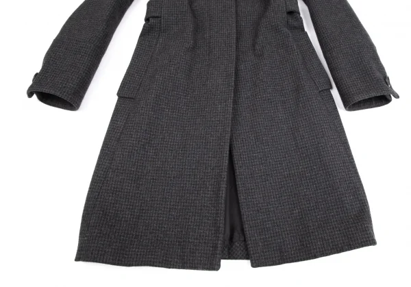コントワーデコトニエCOMPTOIR DES COTONNIERS ハウンドトゥースフライフロントコート グレー34 K-101699_009