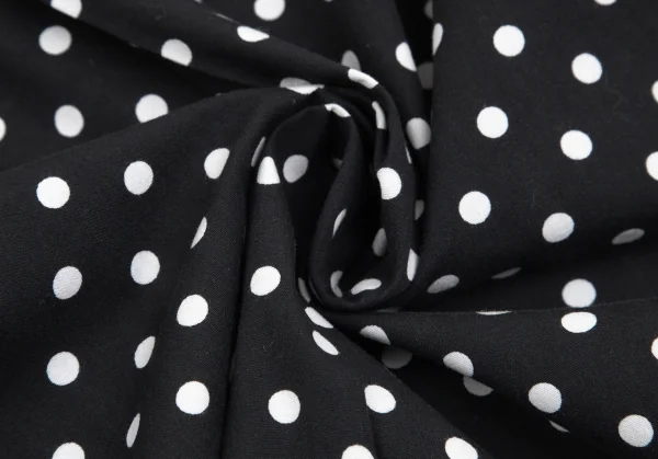 ブラックコムデギャルソンBLACK COMME des GARCONSドットクレイジーパターンシャツ 黒白M K-101701_018