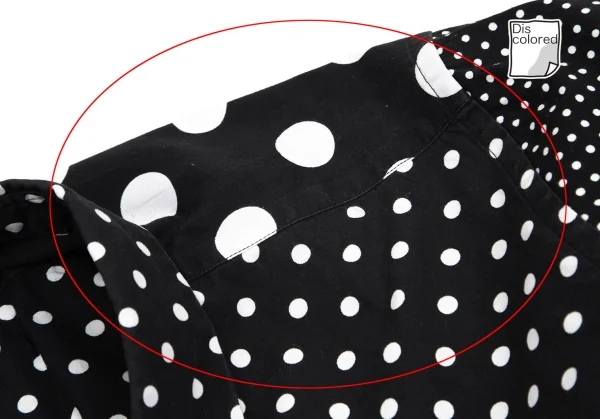 ブラックコムデギャルソンBLACK COMME des GARCONSドットクレイジーパターンシャツ 黒白M K-101701_005