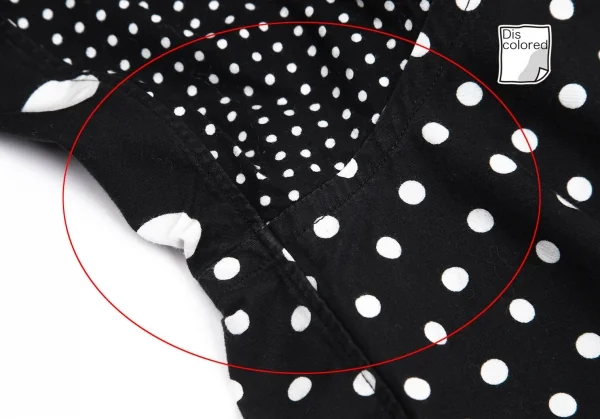 ブラックコムデギャルソンBLACK COMME des GARCONSドットクレイジーパターンシャツ 黒白M K-101701_006