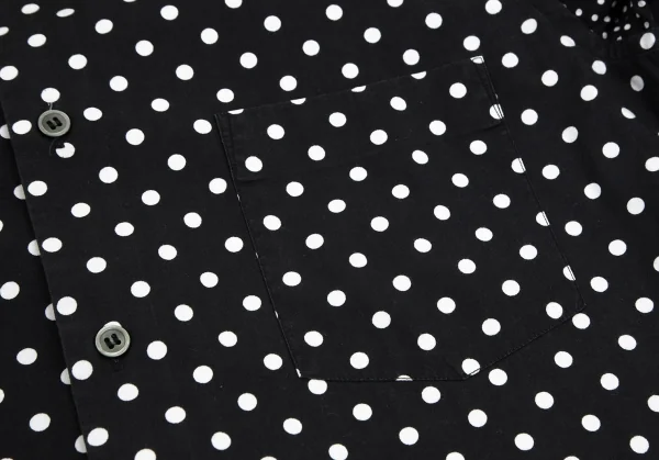 ブラックコムデギャルソンBLACK COMME des GARCONSドットクレイジーパターンシャツ 黒白M K-101701_009