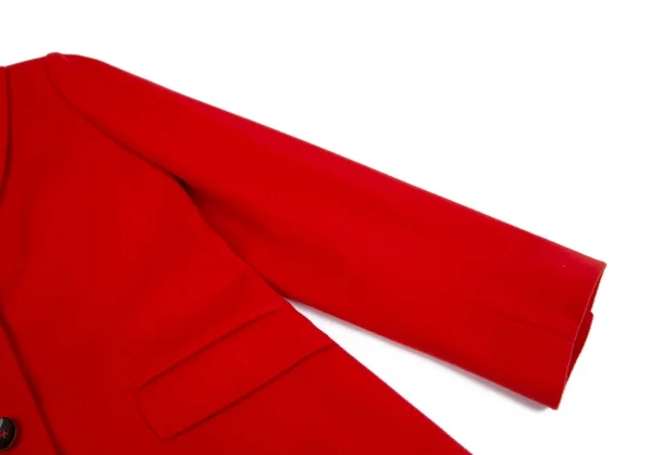 バーニーズニューヨークBARNEYS NEW YORK ウールモッサチェスターコート 赤42 K-101720_005
