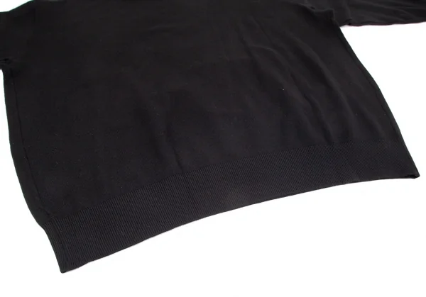 イッセイミヤケISSEY MIYAKEアシンメトリーワイドニットセーター 黒M K-101731_013