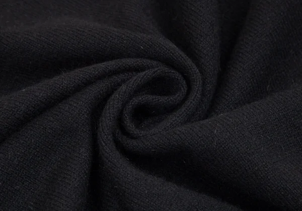 イッセイミヤケISSEY MIYAKEアシンメトリーワイドニットセーター 黒M K-101731_017