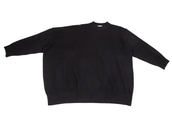 イッセイミヤケISSEY MIYAKEアシンメトリーワイドニットセーター 黒M K-101731_008