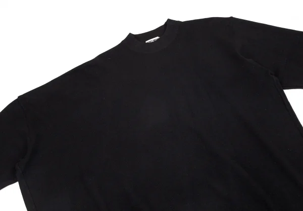 イッセイミヤケISSEY MIYAKEアシンメトリーワイドニットセーター 黒M K-101731_009