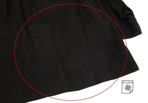 イッセイミヤケISSEY MIYAKEシープレザーボタンダウンジャケット 黒M K-101741_015