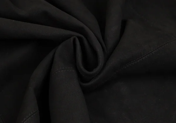 イッセイミヤケISSEY MIYAKEシープレザーボタンダウンジャケット 黒M K-101741_016