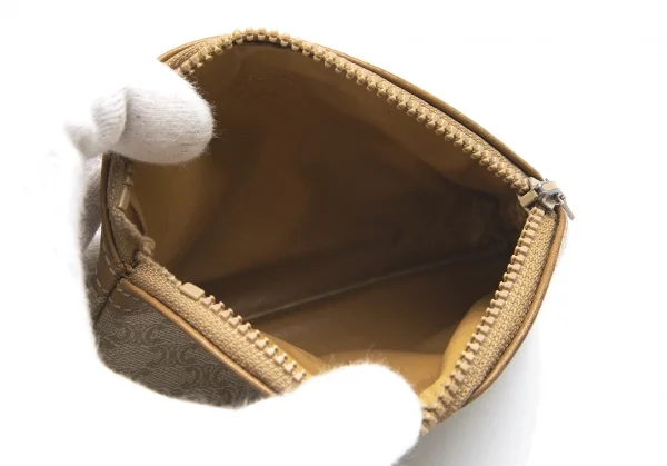 セリーヌCELINE オールドセリーヌマカダムコインケース 茶ベージュ K-101752_010