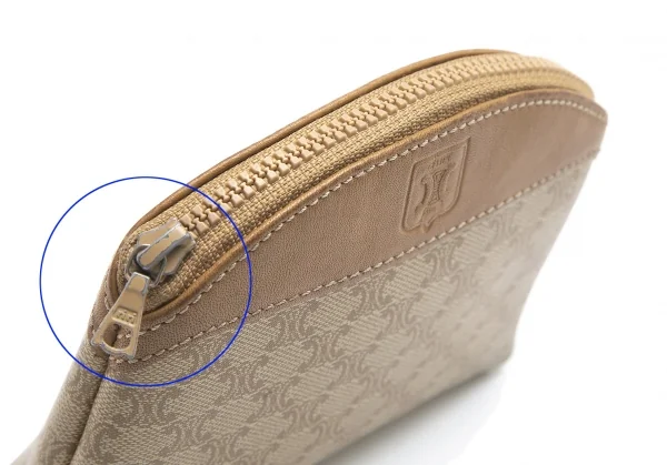 セリーヌCELINE オールドセリーヌマカダムコインケース 茶ベージュ K-101752_008