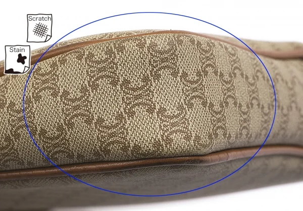 セリーヌCELINE オールドセリーヌマカダムクラッチバッグ 茶ベージュ K-101753_011