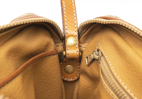 セリーヌCELINE オールドセリーヌマカダムクラッチバッグ 茶ベージュ K-101753_016