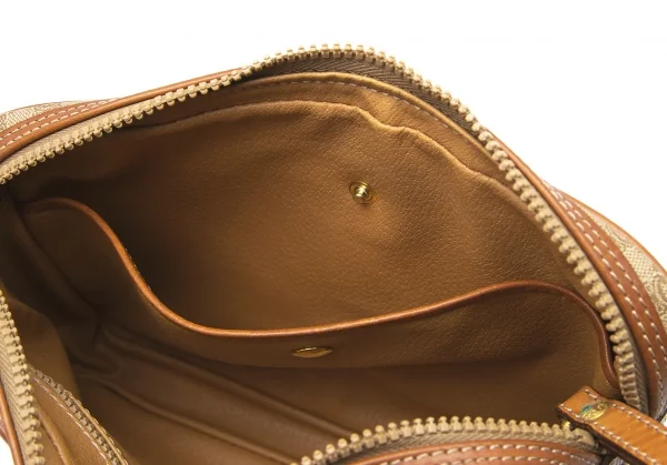 セリーヌCELINE オールドセリーヌマカダムクラッチバッグ 茶ベージュ K-101753_017