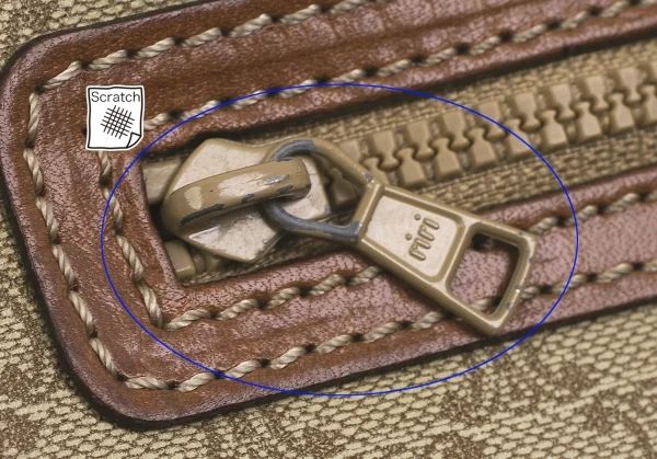 セリーヌCELINE オールドセリーヌマカダムクラッチバッグ 茶ベージュ K-101753_003