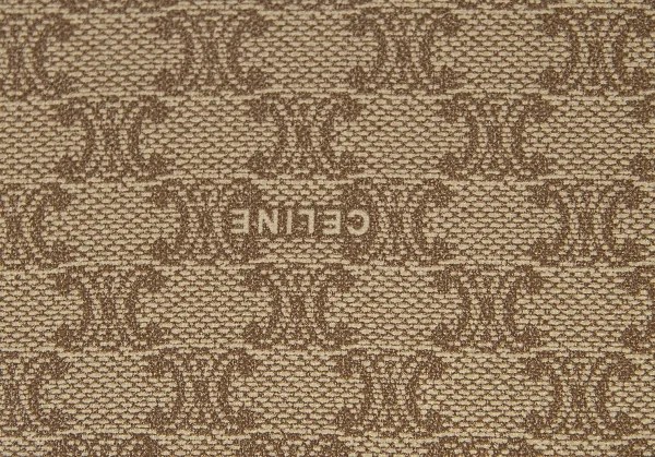 セリーヌCELINE オールドセリーヌマカダムクラッチバッグ 茶ベージュ K-101753_005