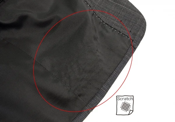 クリツィアB.byKRIZIA ウールグレンチェック2Bジャケット グレー黒L位 K-101763_012