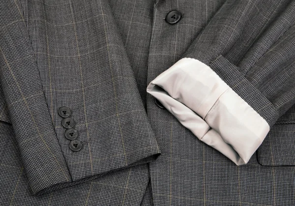 クリツィアB.byKRIZIA ウールグレンチェック2Bジャケット グレー黒L位 K-101763_006