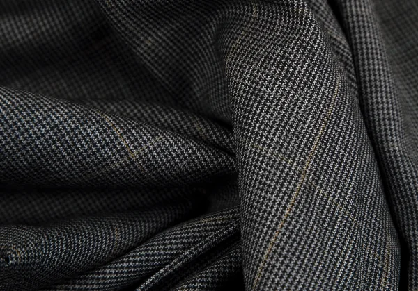 クリツィアB.byKRIZIA ウールグレンチェックシングルスラックスパンツ グレー黒L位 K-101764_012