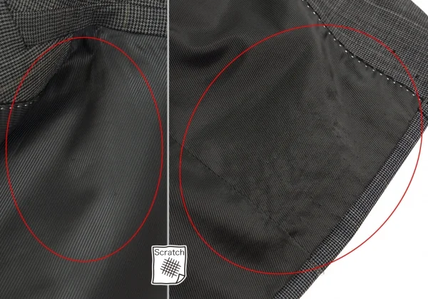 クリツィアB.byKRIZIA ウールグレンチェック2Bセットアップスーツ グレー黒L位 K-101765_008