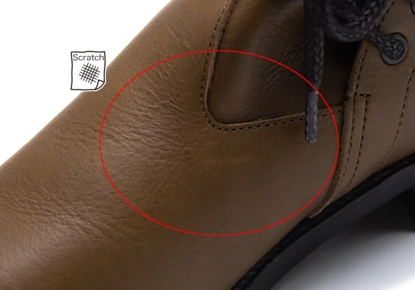 ワイズY's レザーヒールバックジップブーツ 茶3（24.5位） K-101774_010