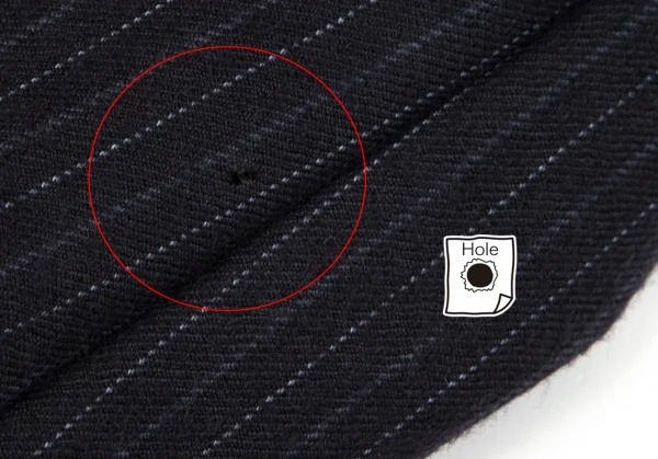 コムデギャルソン オムCOMME des GARCONS HOMME ウールストライプジャケット 紺S K-101784_006