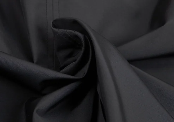 ラムhLam ナイロン中綿フライフロントダブルジップミリタリージャケット 黒M K-101789_017