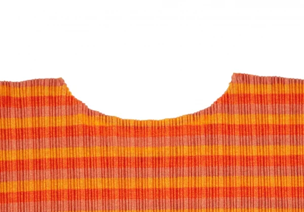 プリーツプリーズPLEATS PLEASE トリカラーボーダープリーツビッグシルエットカットソー 黄オレンジL位 K-101830_010