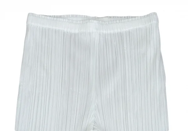 プリーツプリーズPLEATS PLEASE プリーツテーパードパンツ 白 アイスブルーS位 K-101855_002