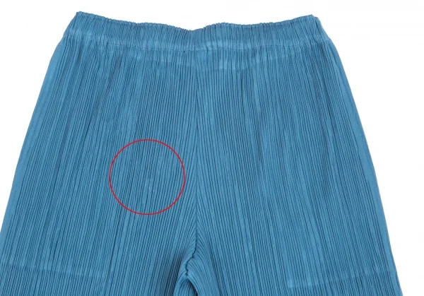 プリーツプリーズPLEATS PLEASE スポーツメッシュ生地プリーツワイドパンツ 水色M位 K-101856_008