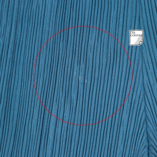 プリーツプリーズPLEATS PLEASE スポーツメッシュ生地プリーツワイドパンツ 水色M位 K-101856_009