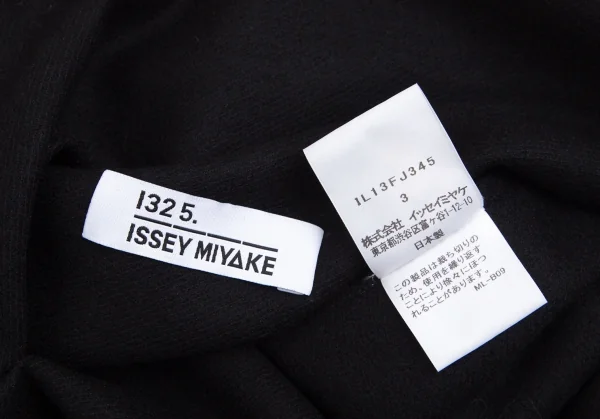 イッセイミヤケISSEY MIYAKE 132 5. ARC WOOL ウールナイロンサークルシルエットトップス 黒3 K-101873_016