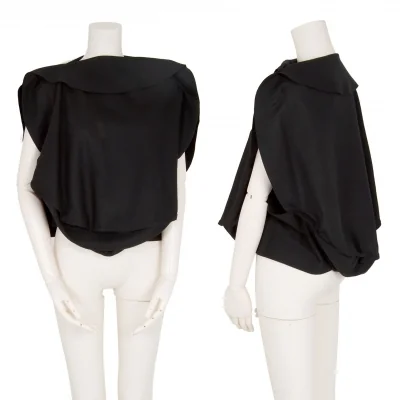 イッセイミヤケISSEY MIYAKE 132 5. ARC WOOL ウールナイロンサークルシルエットトップス