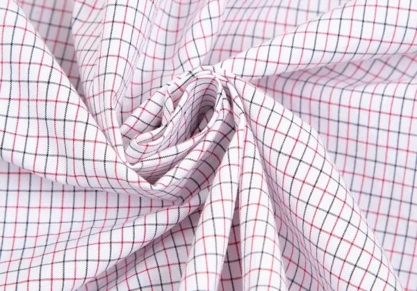 インディビジュアライズドシャツINDIVIDUALIZED SHIRTS ウインドウペンチェックボタンダウンシャツ 白赤黒M位 K-101888_013