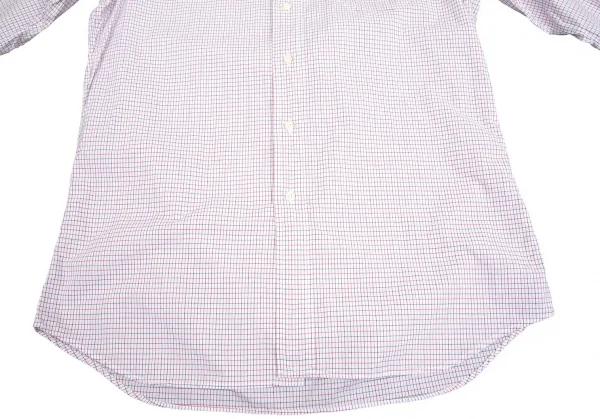 インディビジュアライズドシャツINDIVIDUALIZED SHIRTS ウインドウペンチェックボタンダウンシャツ 白赤黒M位 K-101888_009
