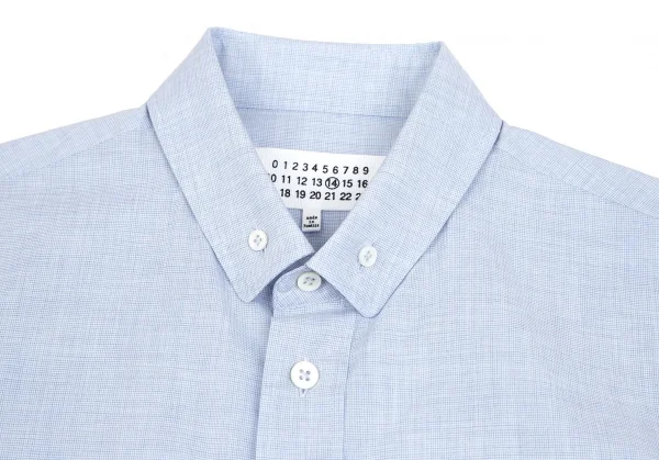 メゾンマルタンマルジェラMaison Martin Margiel 14 パピートゥースボタンダウンシャツ 水色46 K-101893_002