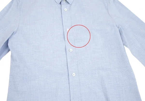 メゾンマルタンマルジェラMaison Martin Margiel 14 パピートゥースボタンダウンシャツ 水色46 K-101893_004