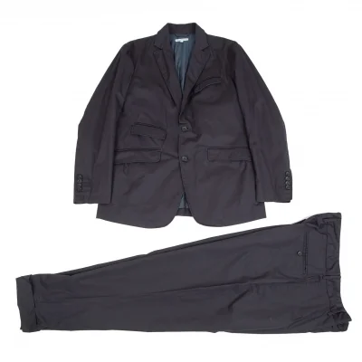 エンジニアードガーメンツENGINEERED GARMENTS コットンフラップポケットデザインセットアップスーツ 紺