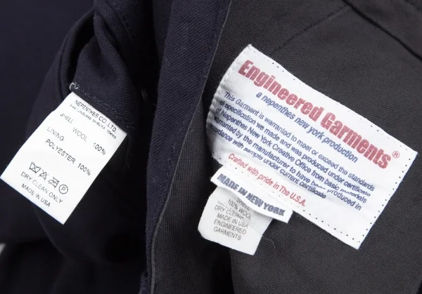 エンジニアードガーメンツENGINEERED GARMENTS ウールシンチバックパンツ 紺32 K-101902_015